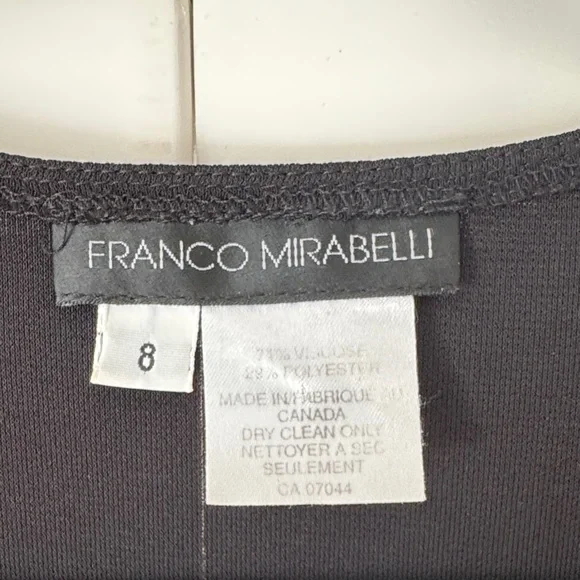 Franco Mirabelli Elegant Black Dress - Picture 2 of 5